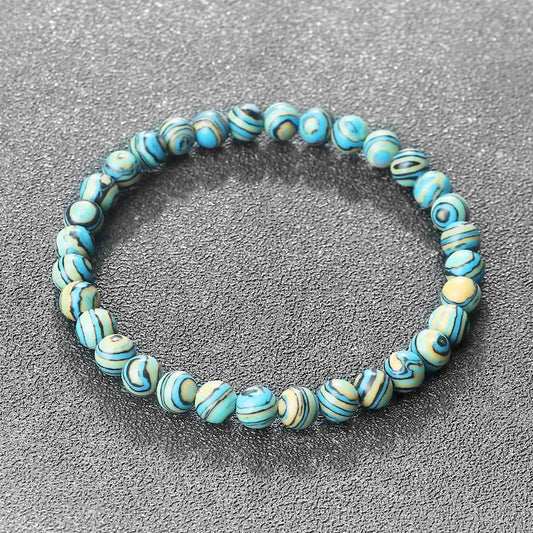 Wena - Blå Malachit Natursten Armband