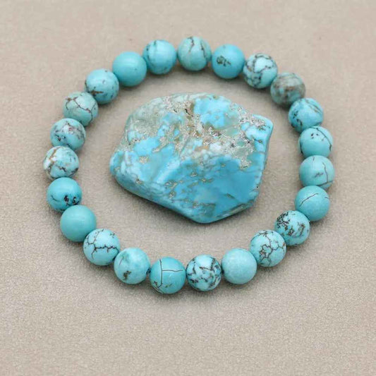 Blythe - Turquoise Parelarmband